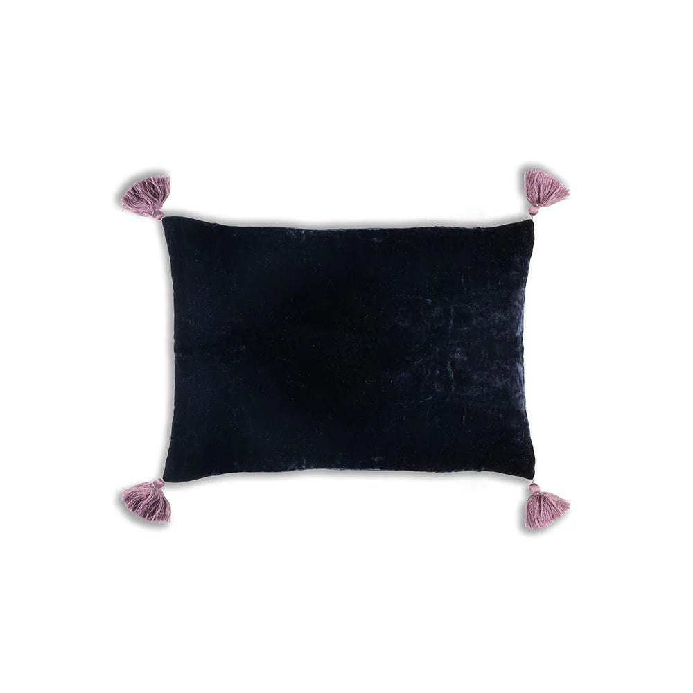 Goa Pompon Cushion in Edimbour, from Le Monde Sauvage by Beatrice Laval