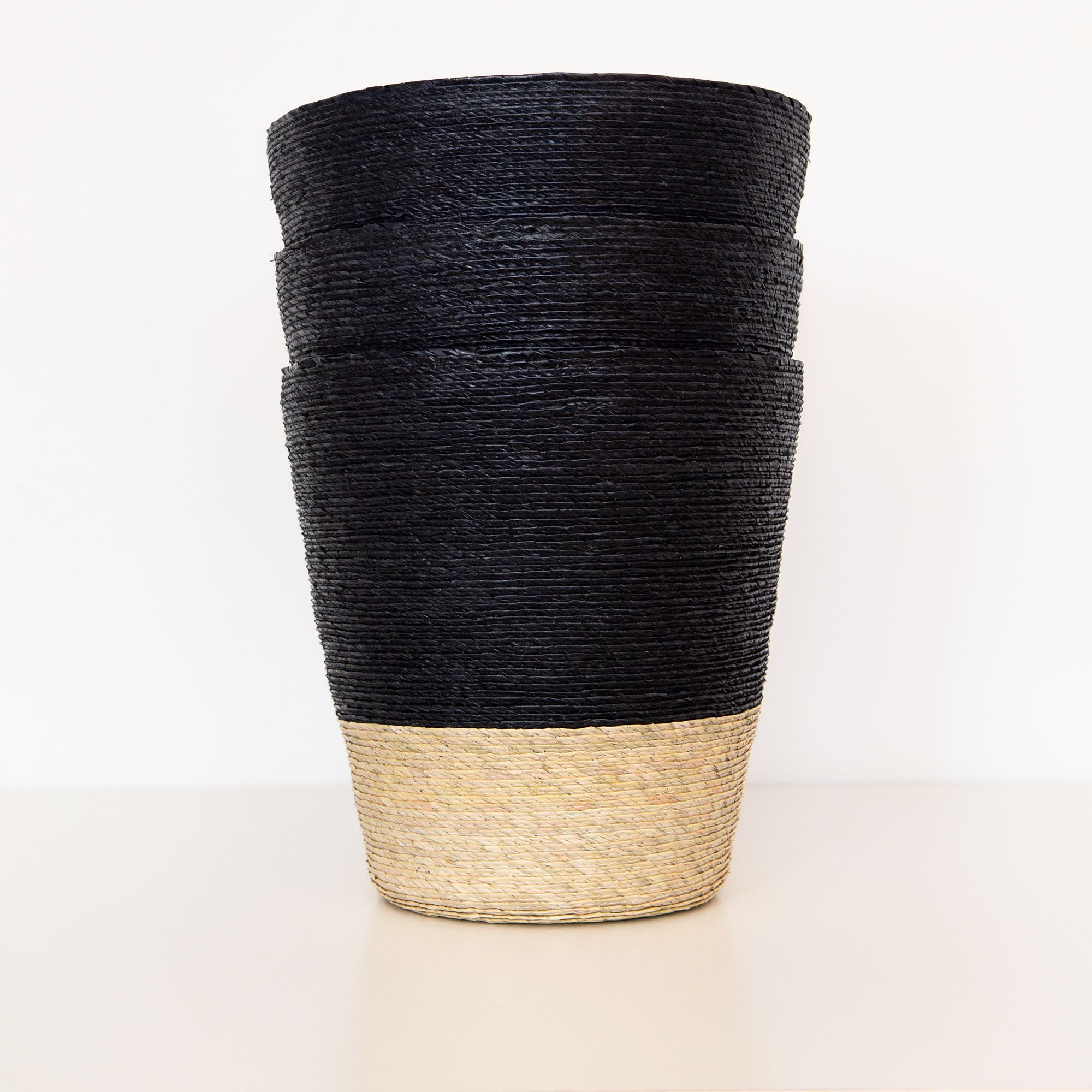 Conical Basket in Carbon, from Makaua