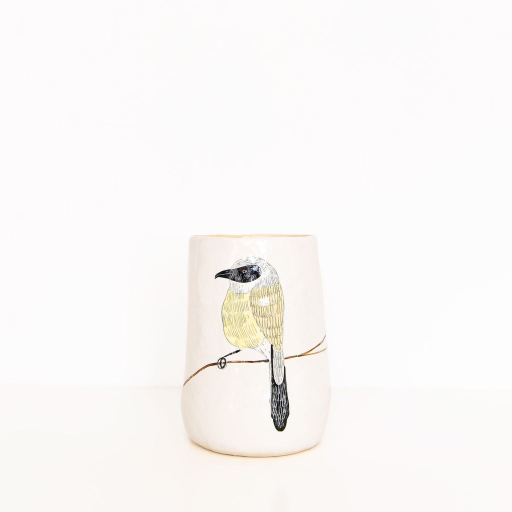 Medium Bird Vase in White, from Gemma Orkin