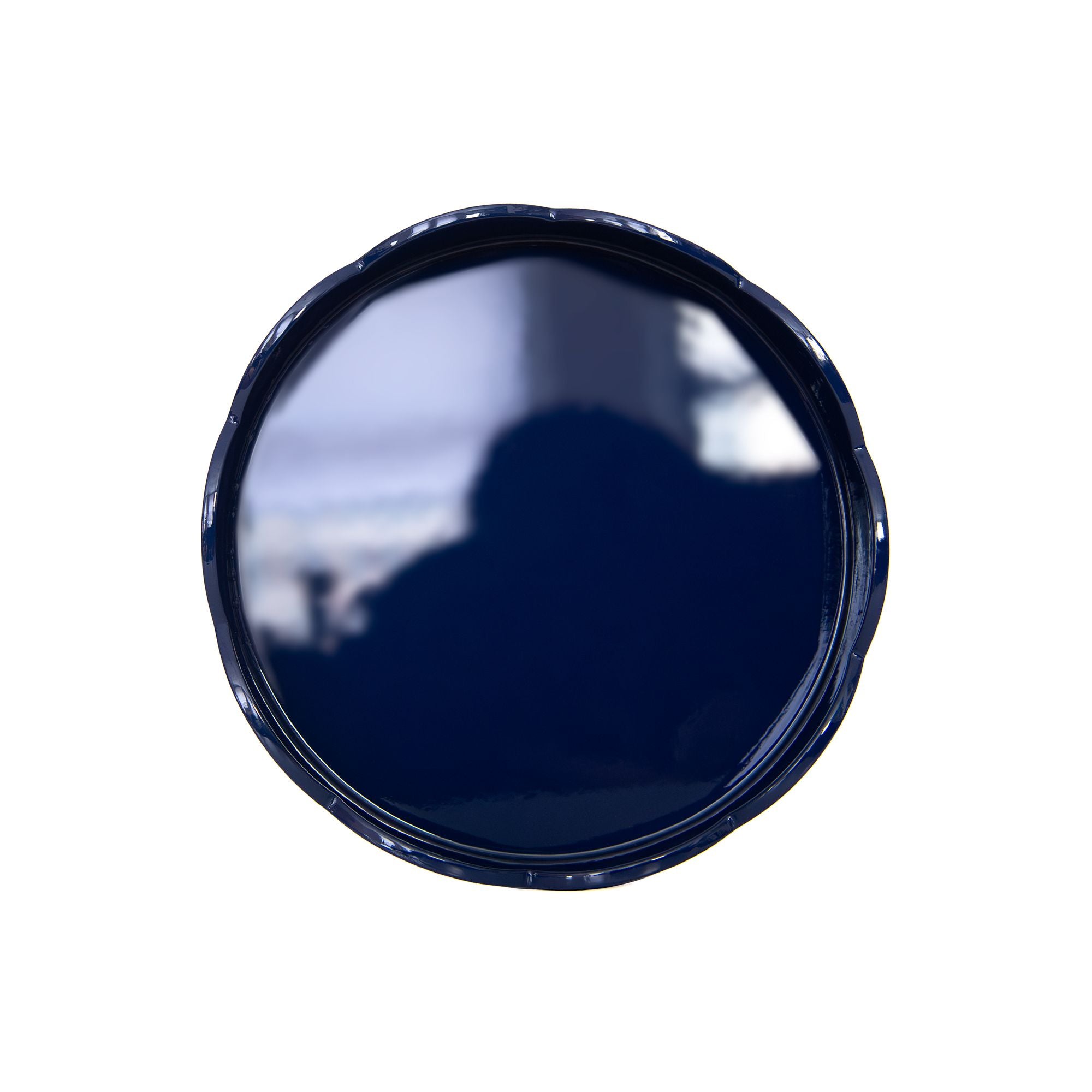Round Scallop Tray in Navy, from Addison Ross