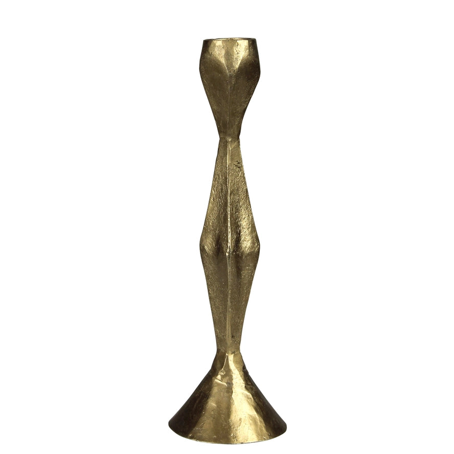 Venus Taper Candle Holder in Brass, from HomArt