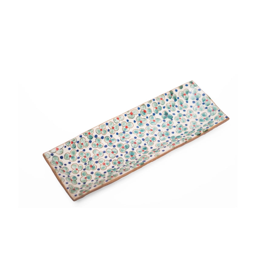 Long Blooms Ceramic Tray, from Kiliim