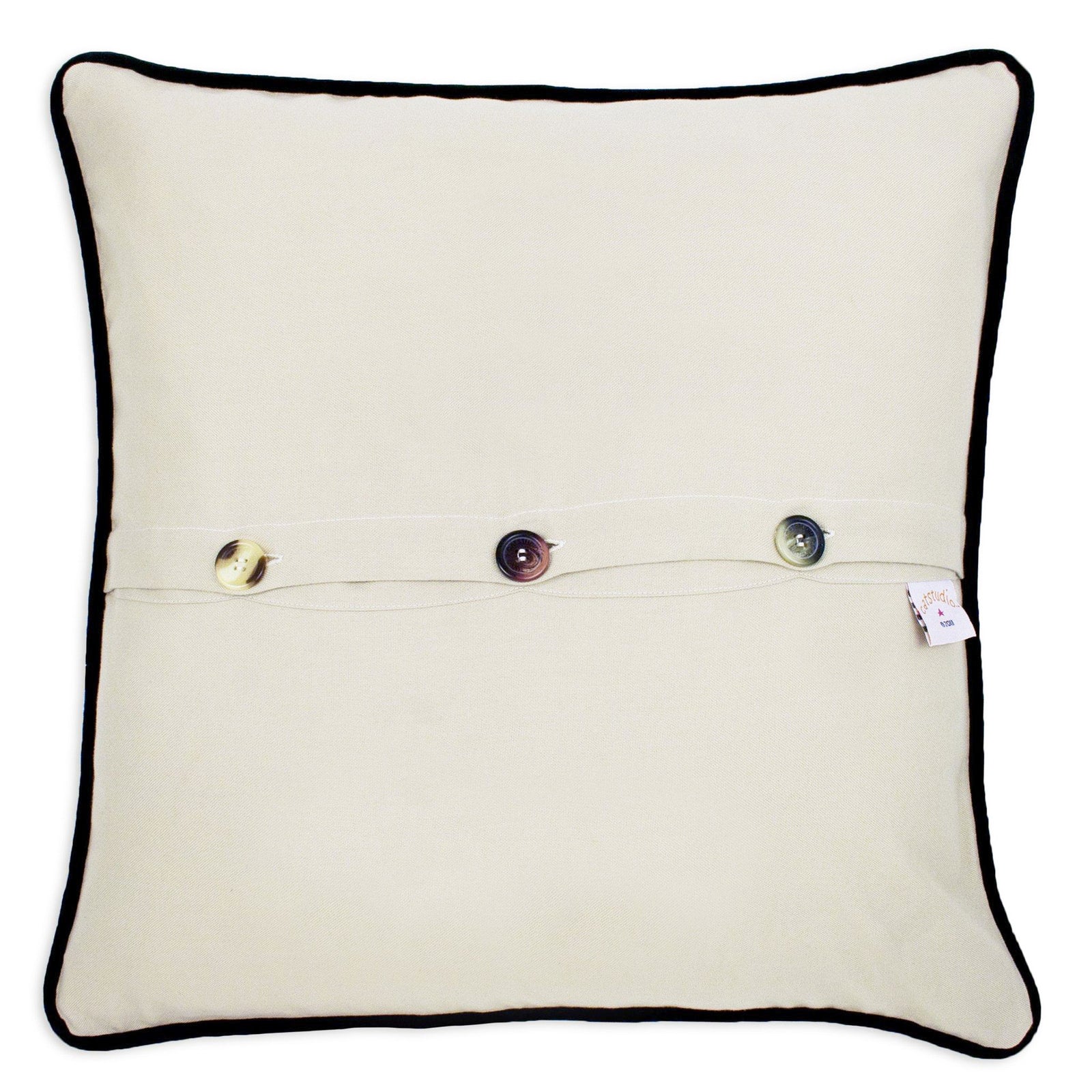 Berkshire Embroidered Pillow, from Catstudio