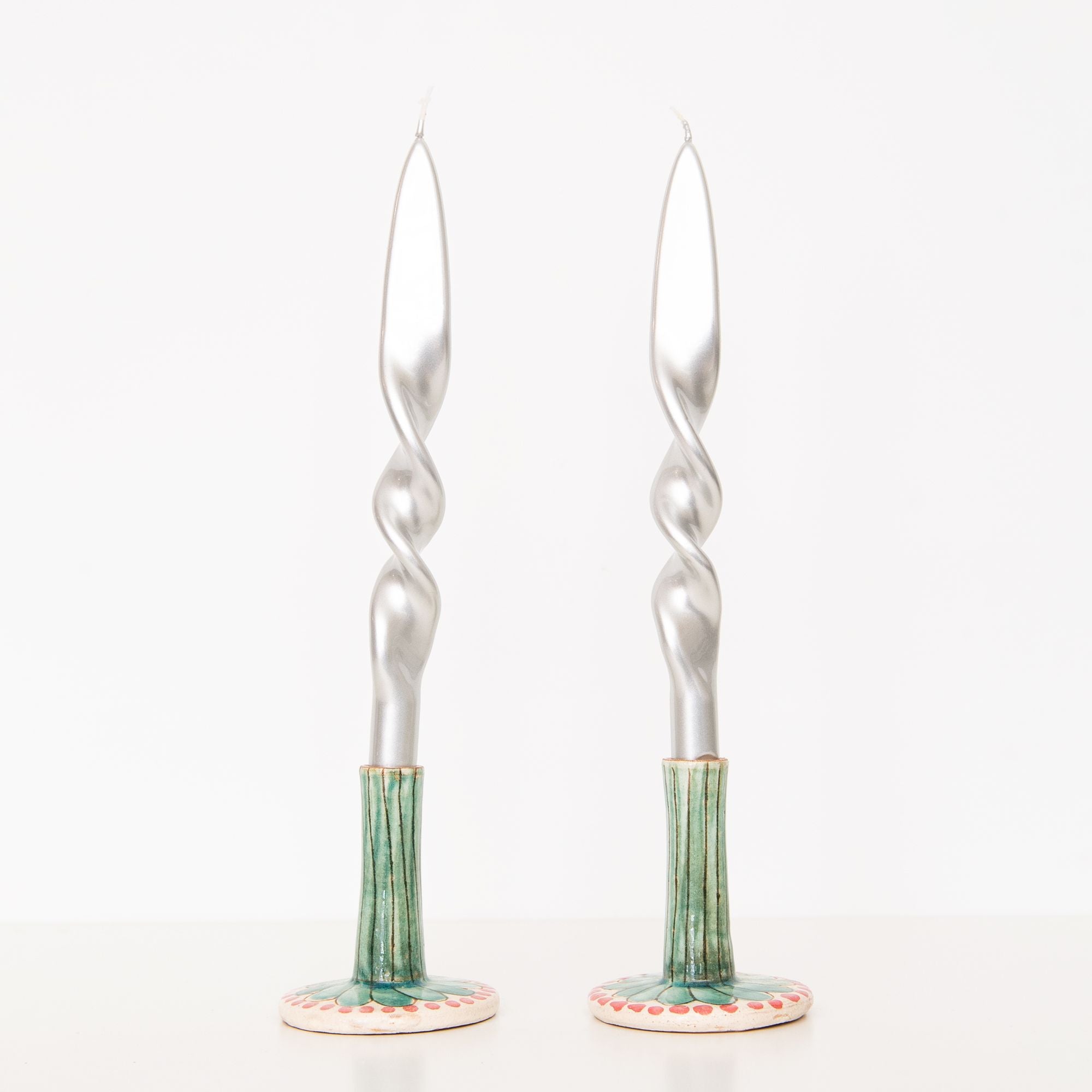 Large Red Daisy Ceramic Candle Holder, from Kiliim