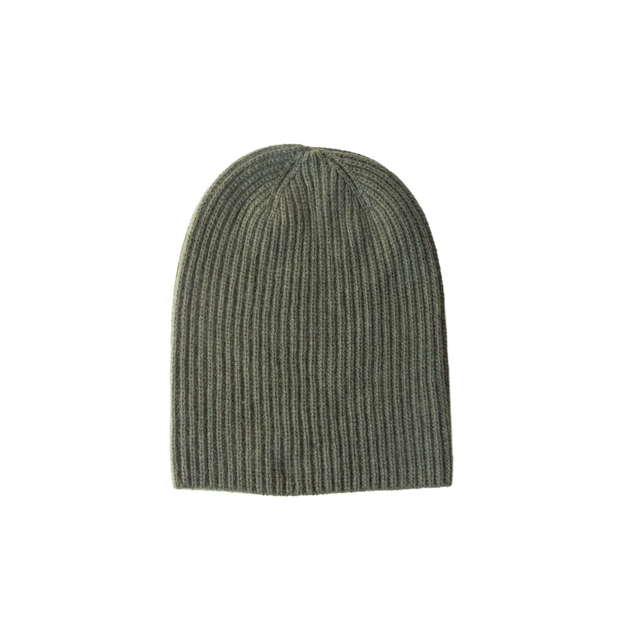 Cashmere Beanie in Olive, from 8.6.4