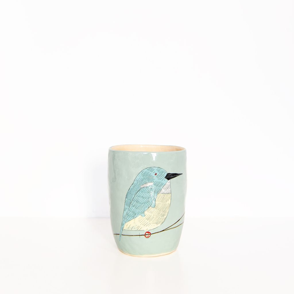 Small Bird Vase in Blue, from Gemma Orkin