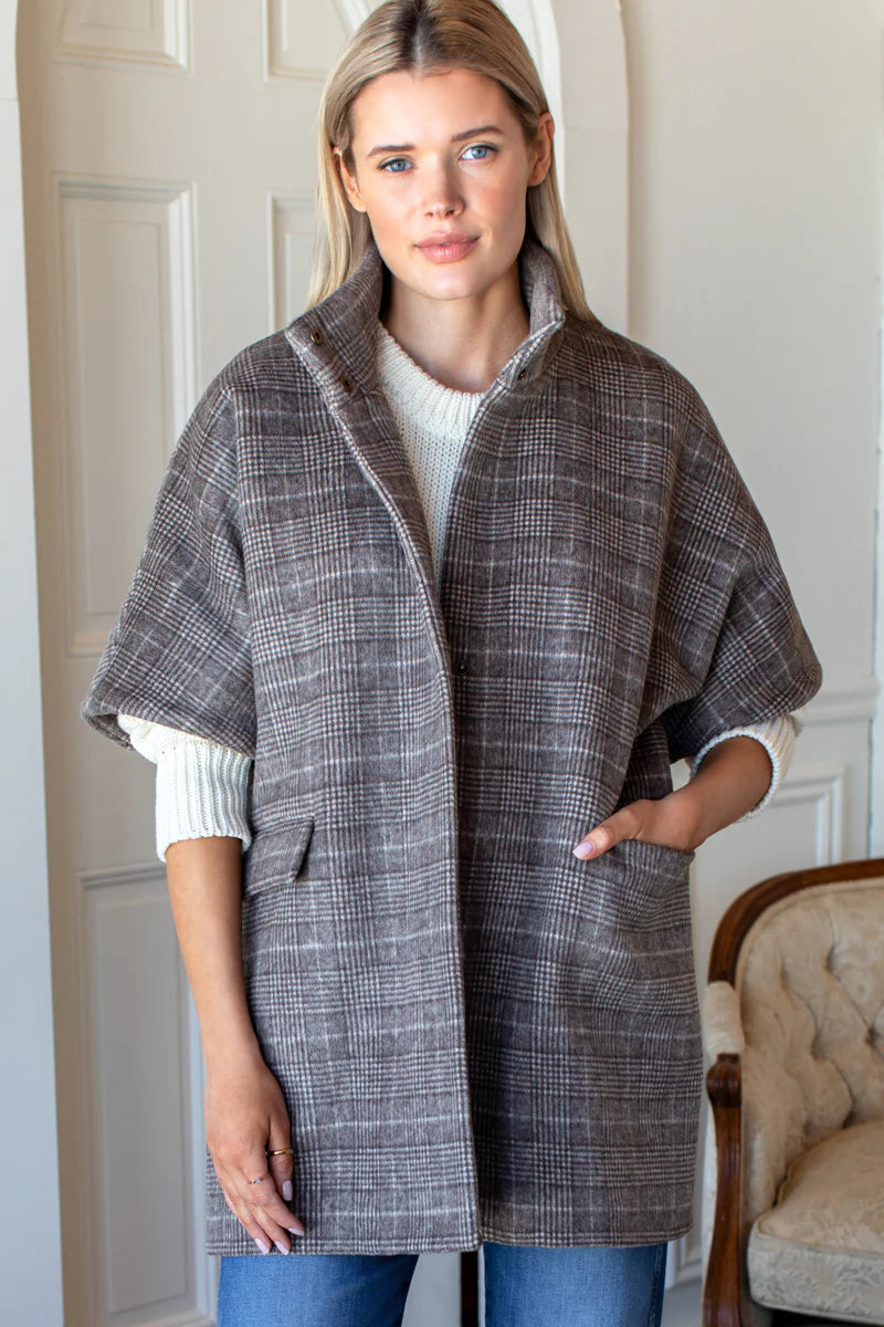 Layering Jacket Stewart in Plaid Chestnut, from Emerson Fry