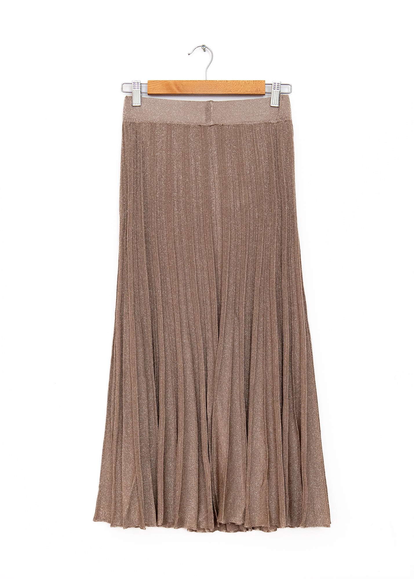 Gala Long Pleated Skirt in April Moon, from Maison Lurex