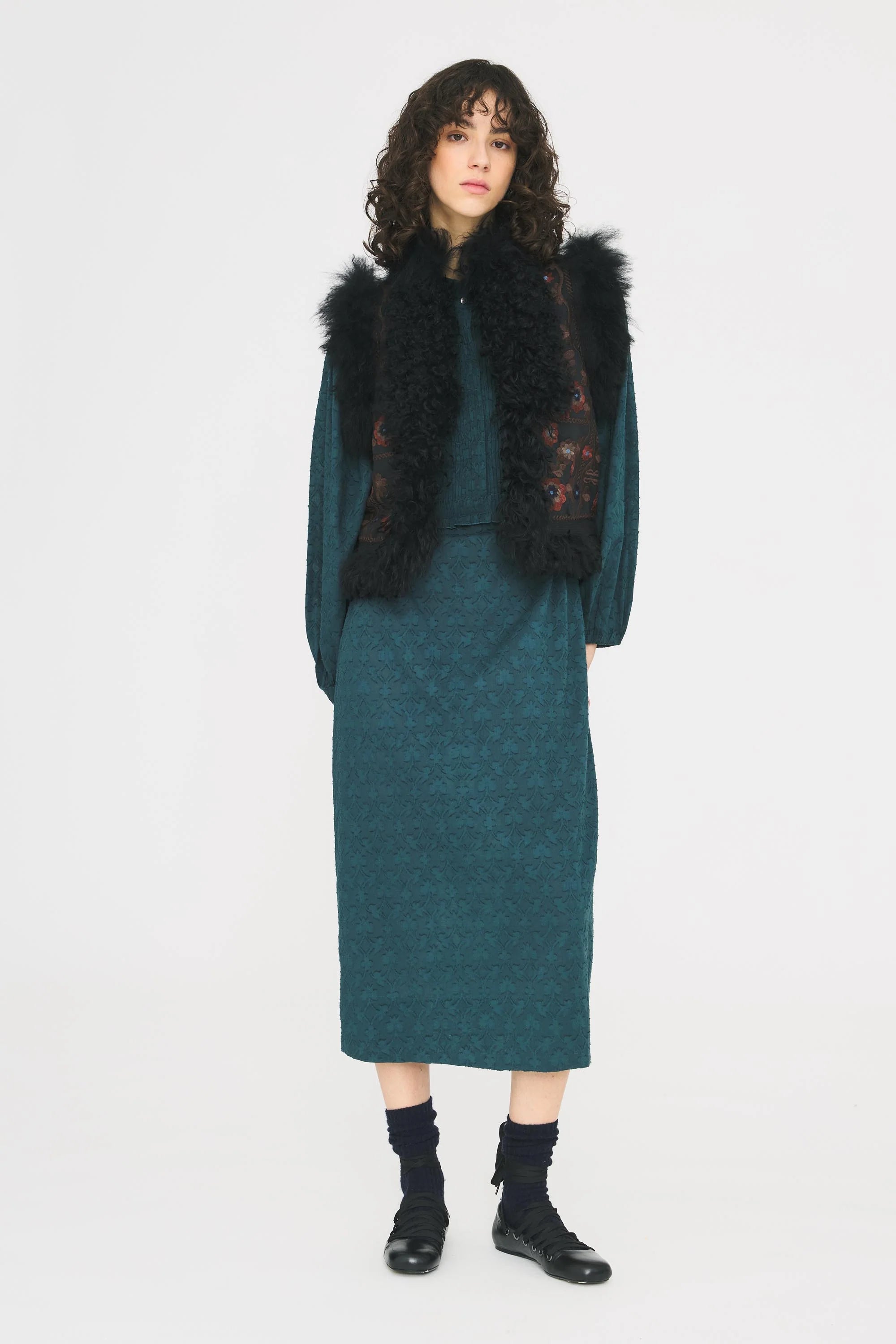 Magyar Vest in Black, from Antik Batik