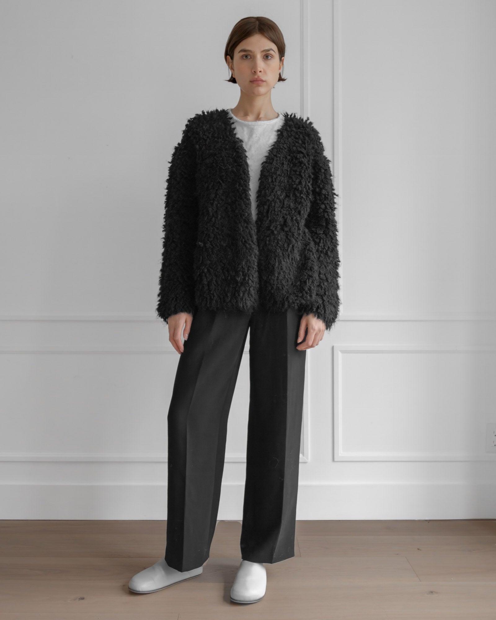 Medusa Cardigan Coat in Black, from La Tierra