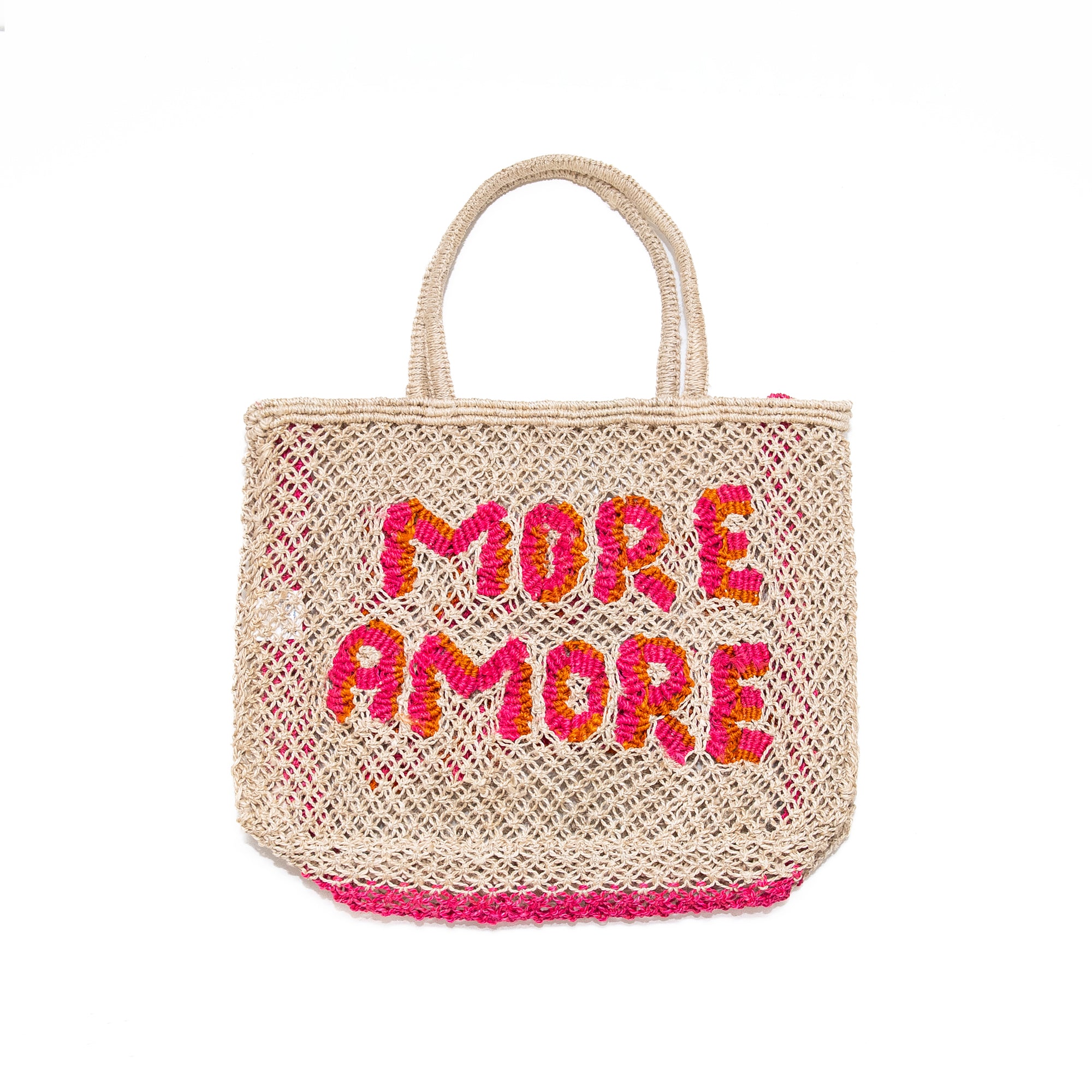 More Amore Bag in Natural & Hot Pink, from The Jacksons