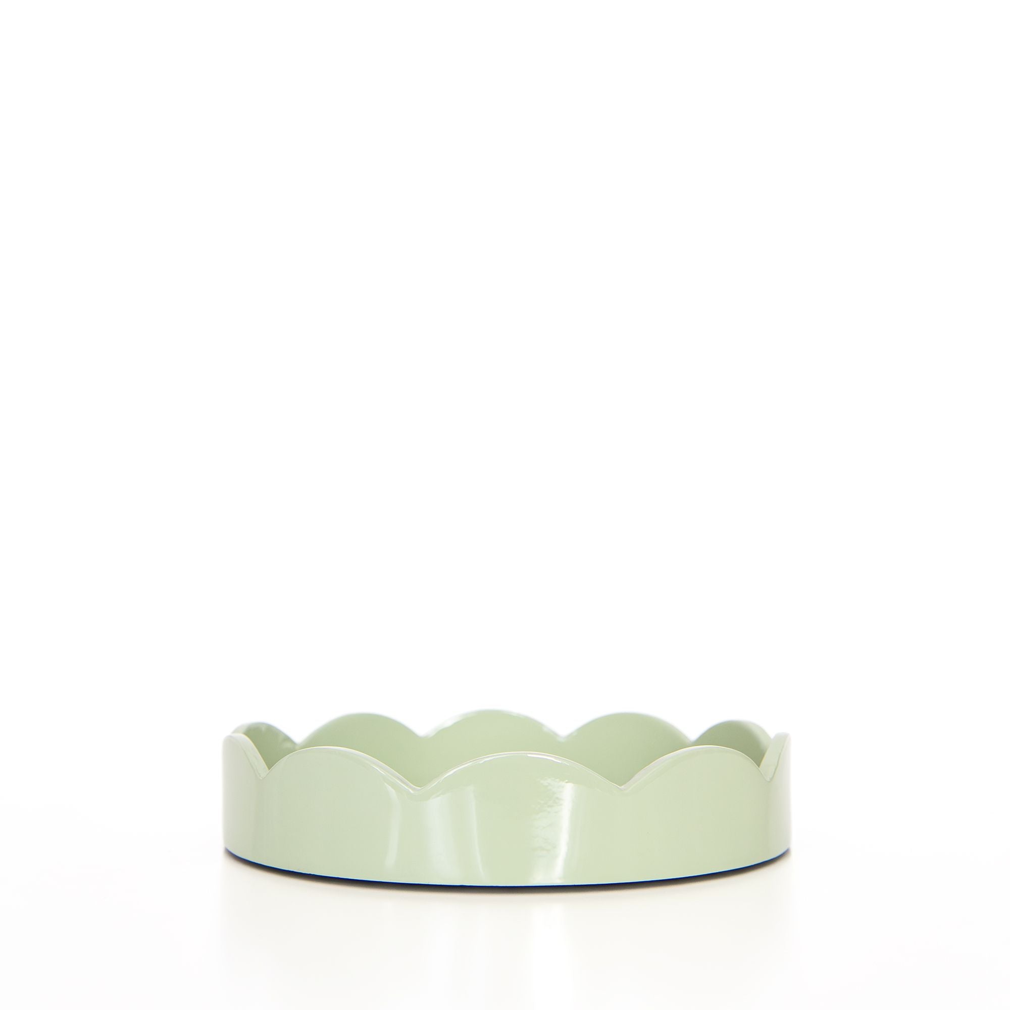 Round Scallop Tray in Sage, from Addison Ross