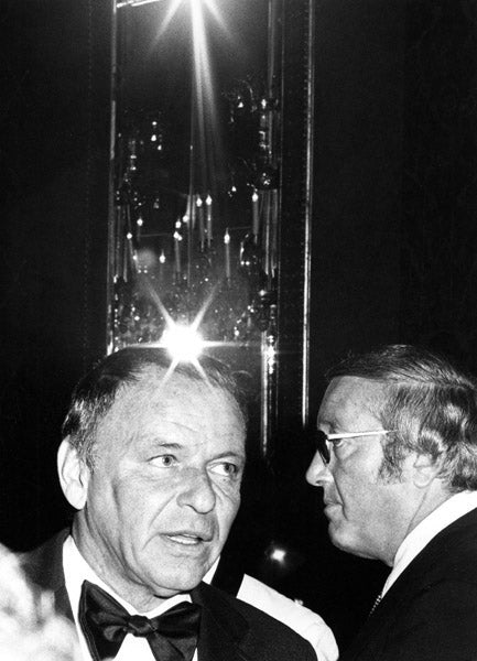 Frank Sinatra and Jilly Rizzo, by Ron Galella