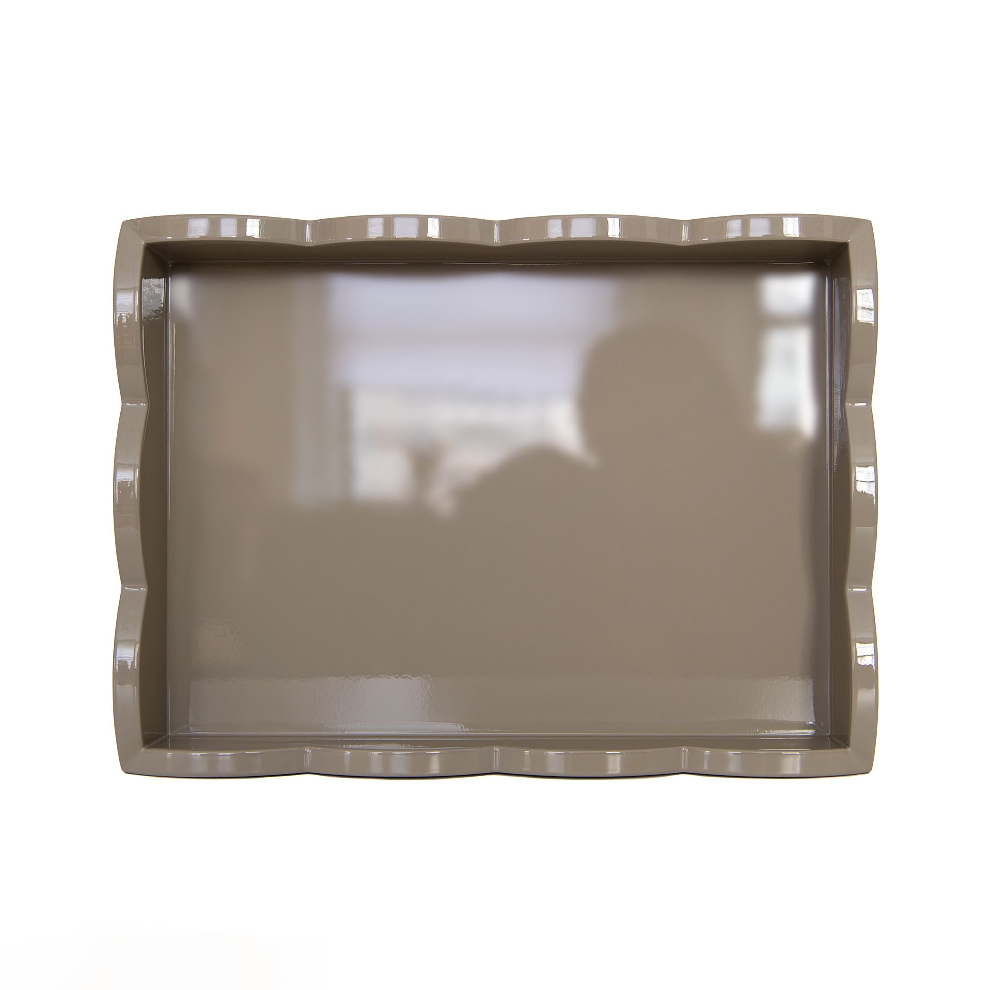 Rectangular Scallop Tray in Chiffon, from Addison Ross