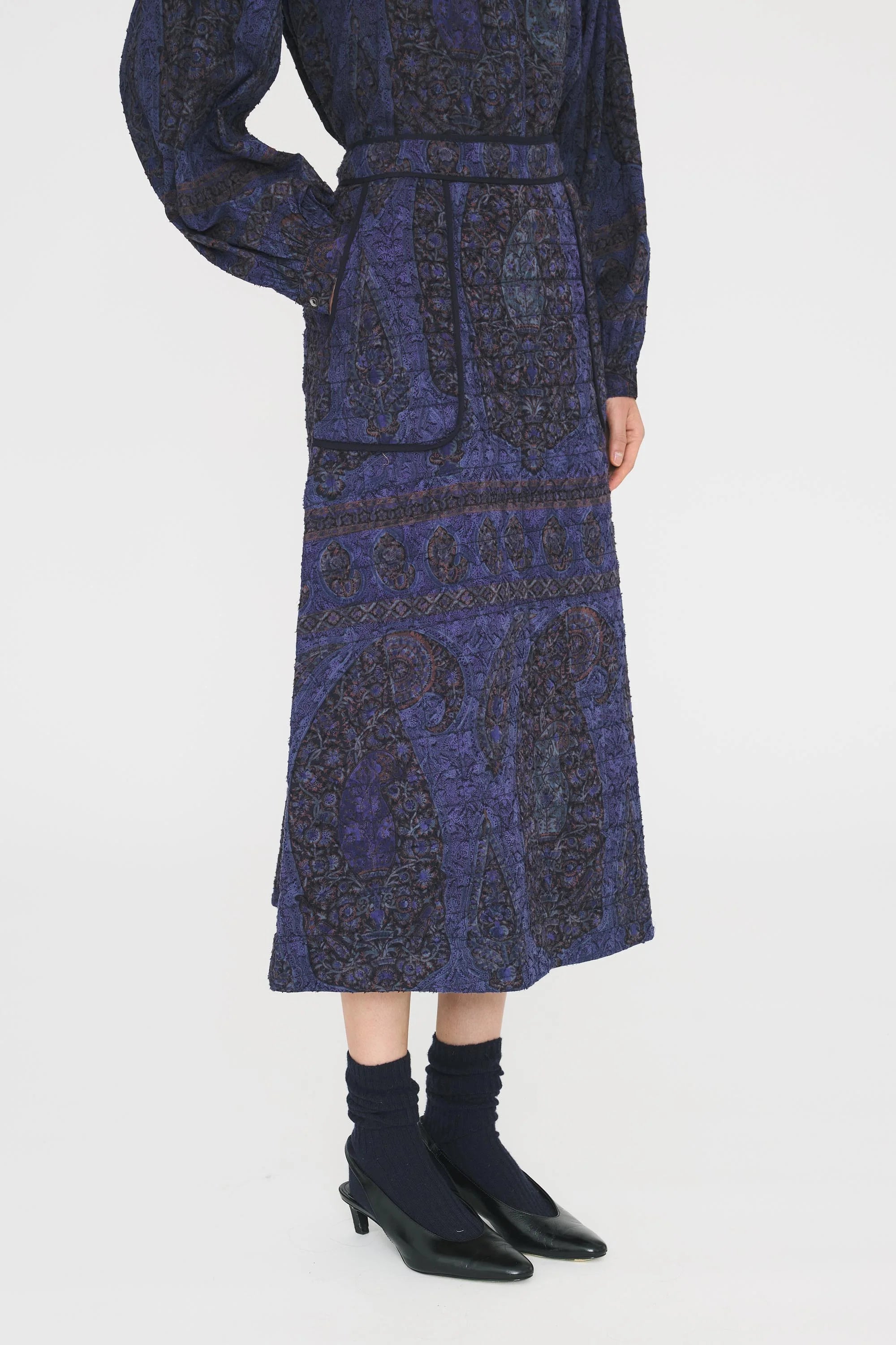 Tamari Skirt in Navy, from Antik Batik