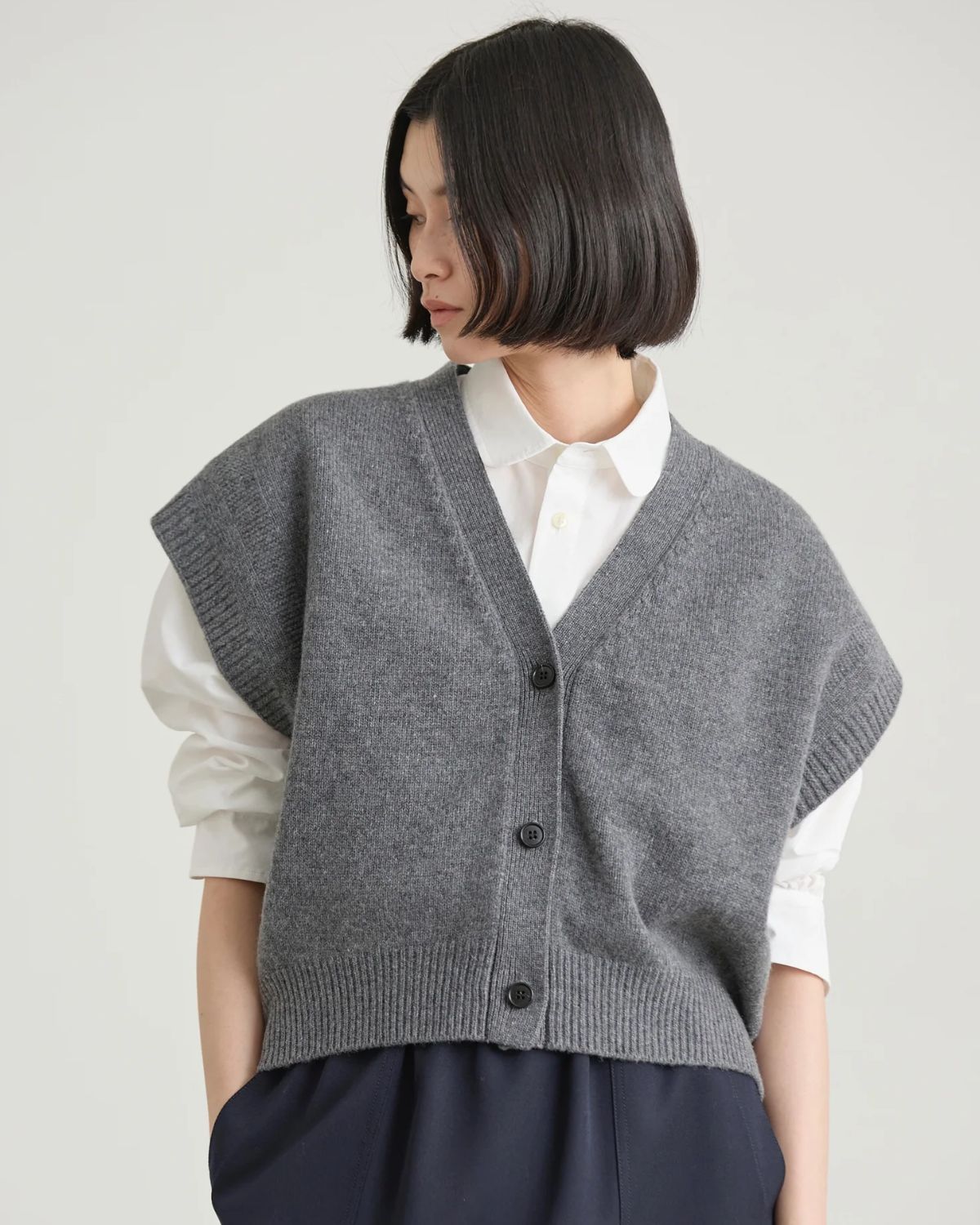 Zoe Top in Gray, from Nicholson & Nicholson