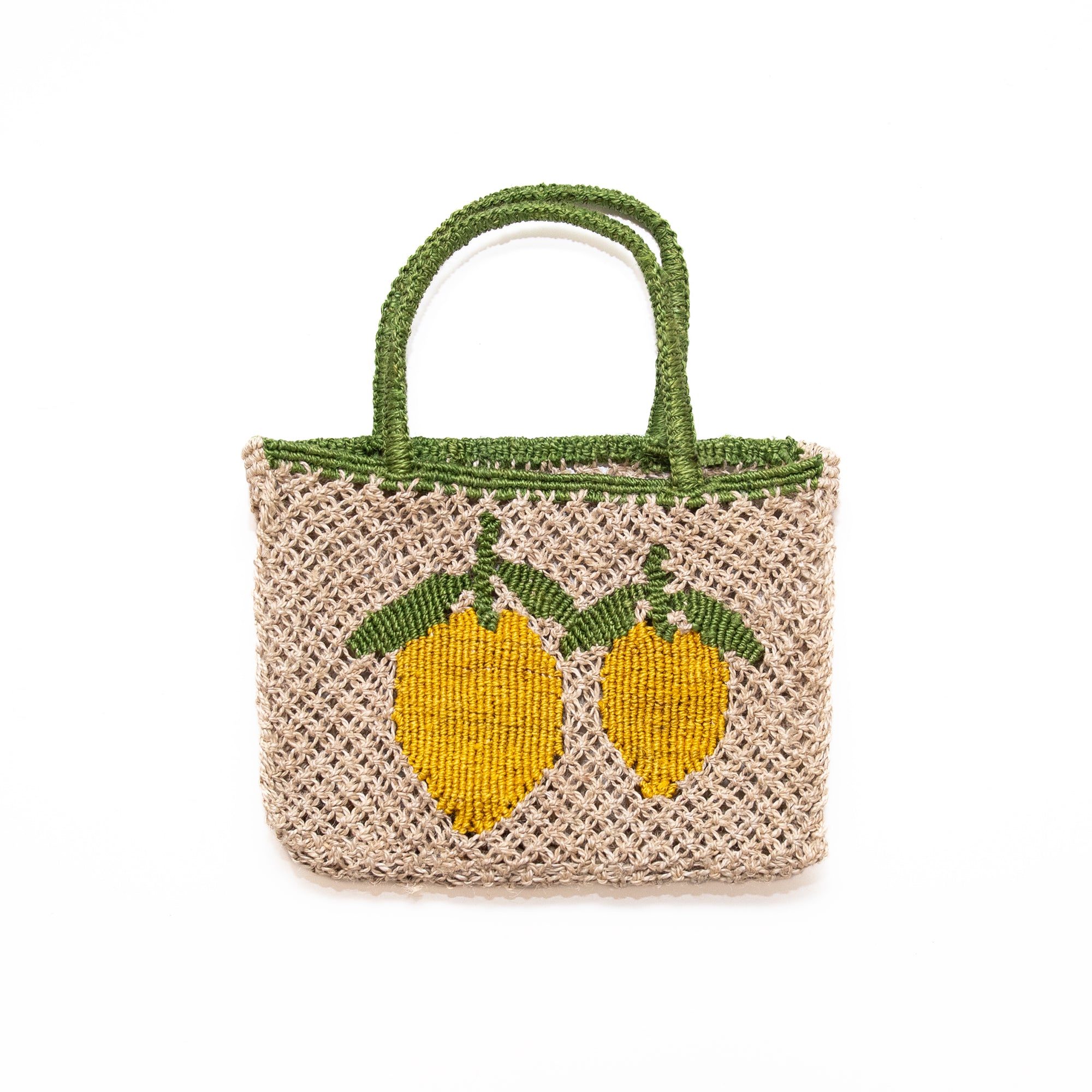 Tracy Double Lemon Bag in Natural & Yellow, from The Jacksons
