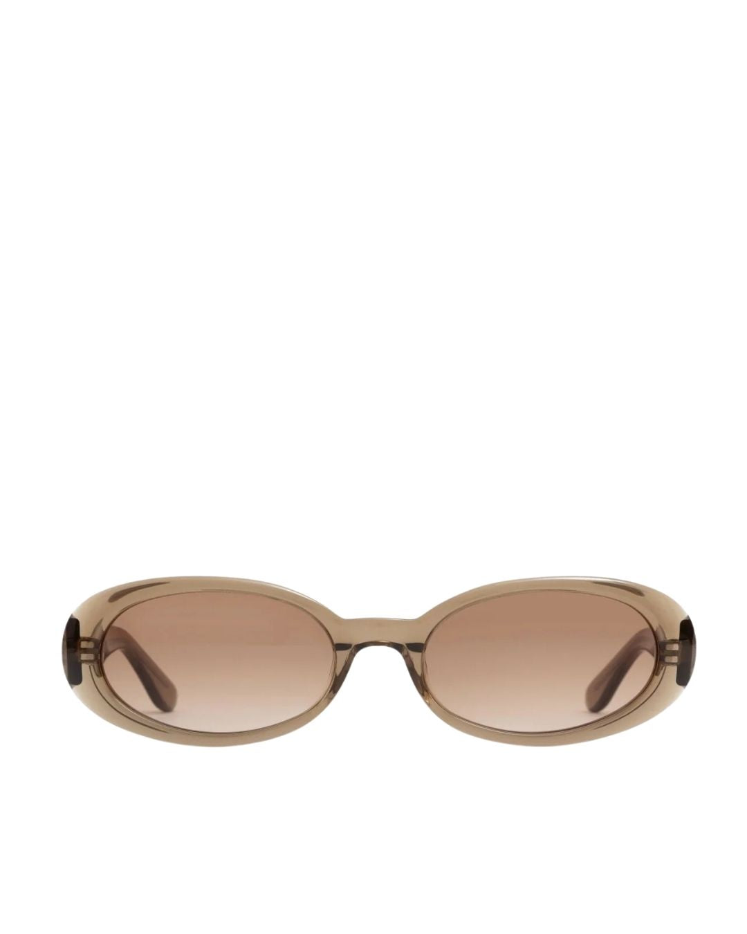 Valentina Sunglasses in Transparent Olive, from DMY Studios