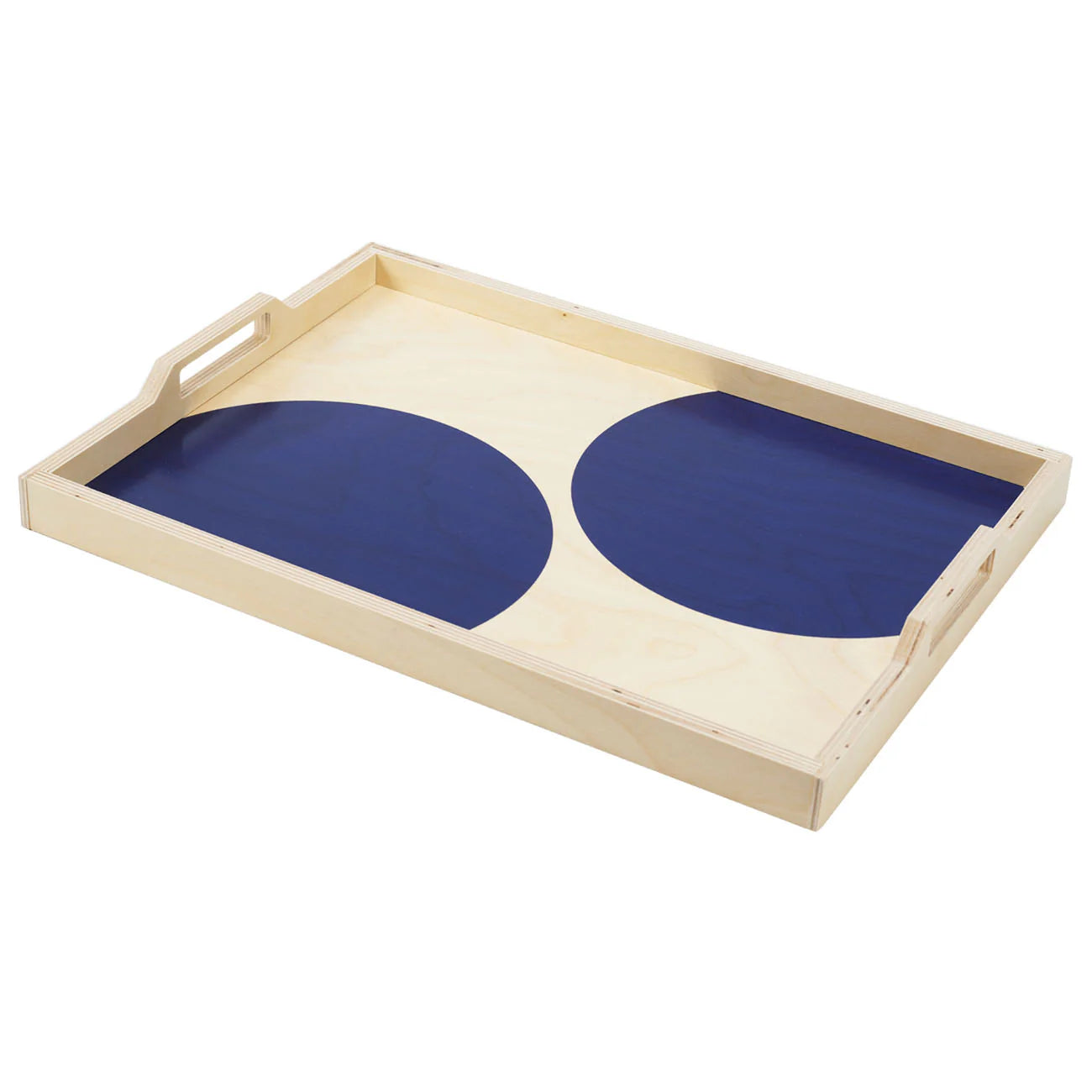 Navy Dot Serving Tray, from Wolfum
