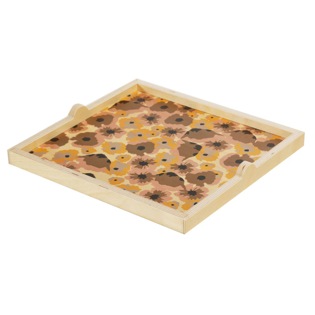 Poppy Square Tray in Taupe, from Wolfum