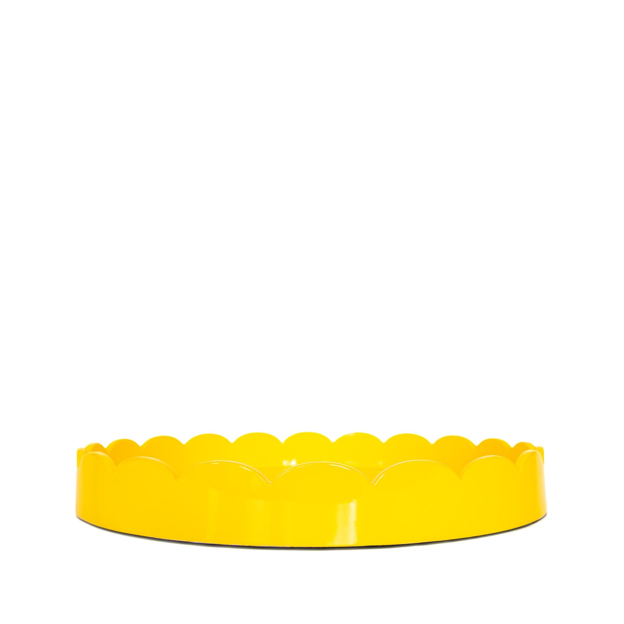 Round Scallop Tray in Yellow, from Addison Ross