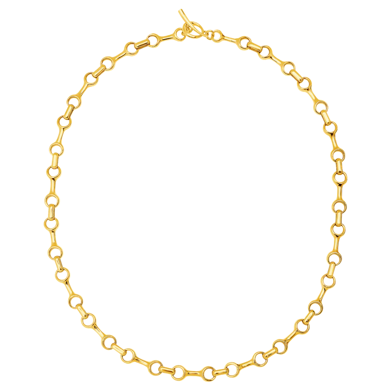 15MM Double Beam Necklace Mini in Gold Vermeil, from Gabriela Artigas